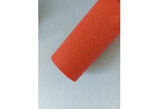 Глиттерный фоамиран 2 мм  20*30 см перламутровый темно-оранжевый, цена за лист